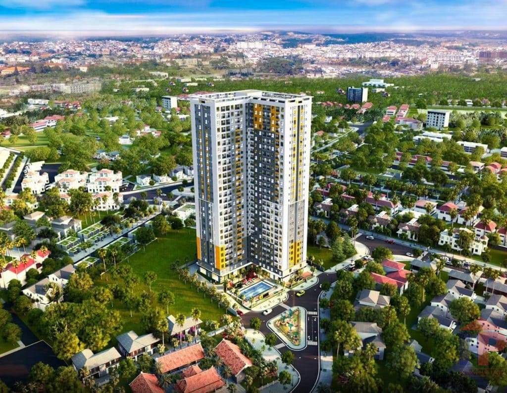 Phối cảnh block căn hộ Bcons Sala tại khu phố Đông Tân, Dĩ An