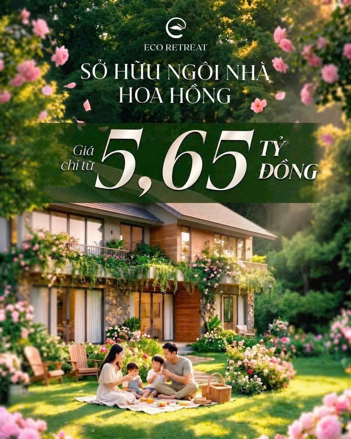 Sở hữu ngôi nhà hoa hồng tại Eco Retreat, giá từ 5,65 tỷ đồng theo tài liệu bán hàng