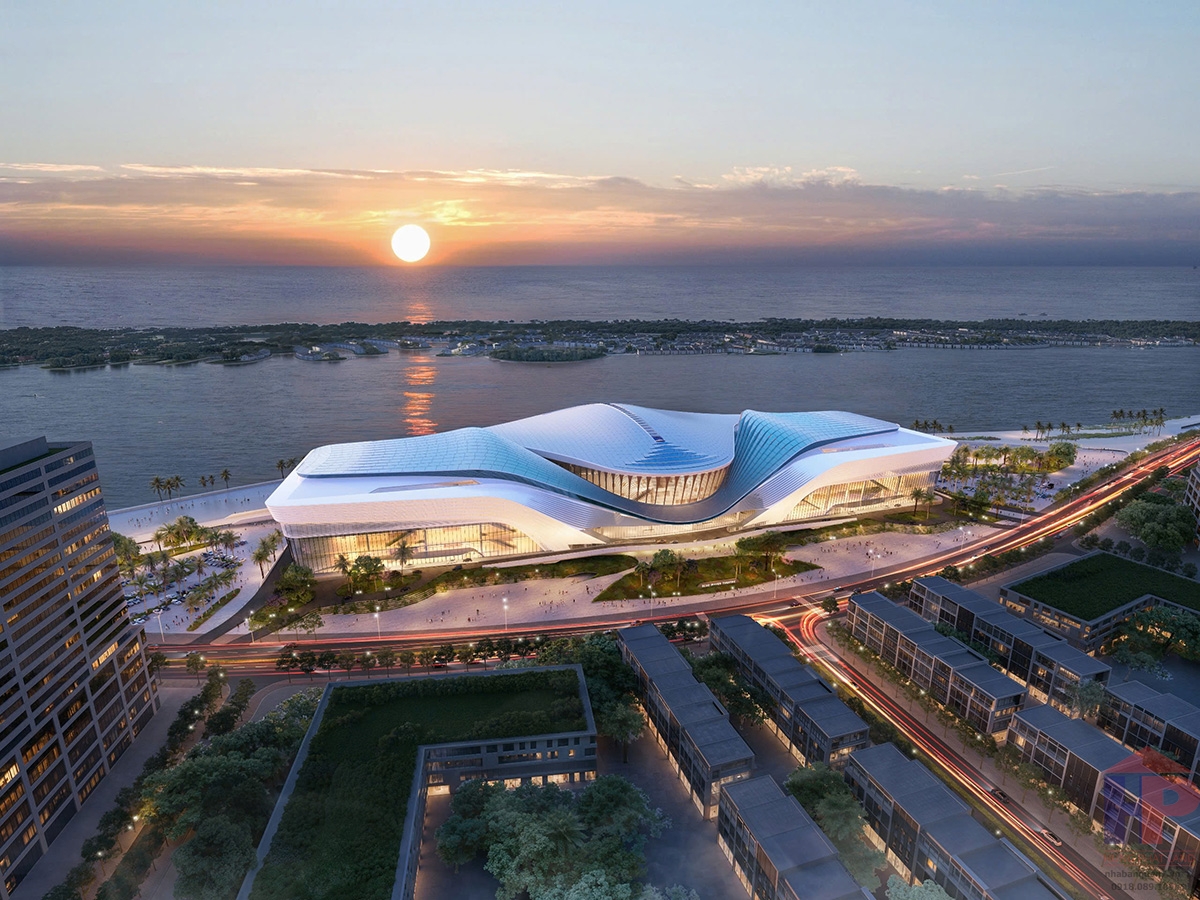 Phối cảnh Blue Waves Theatre bên bờ biển Cần Giờ