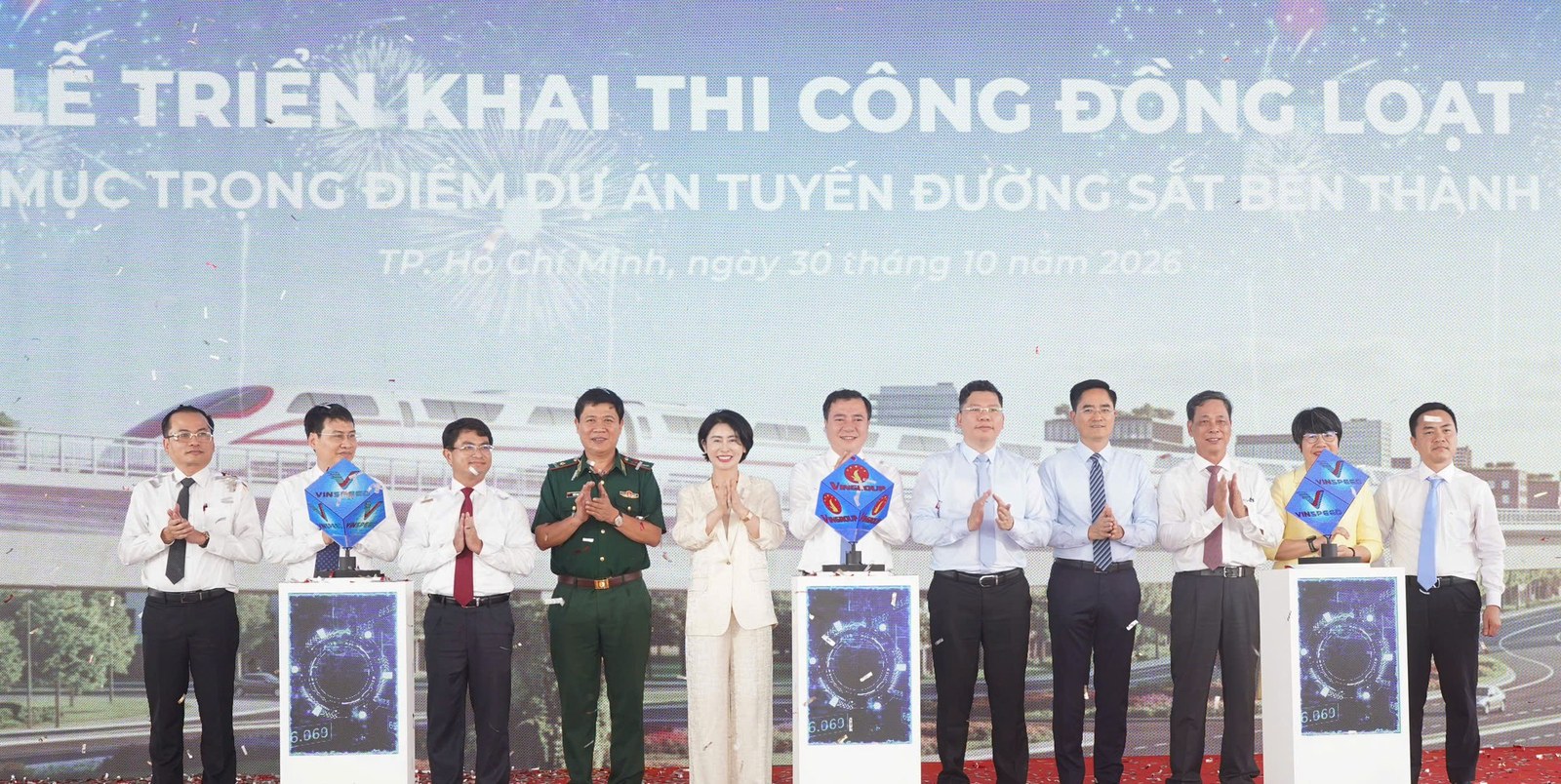 Lễ triển khai thi công đồng loạt các hạng mục trọng điểm tuyến Bến Thành – Cần Giờ ngày 30/10/2026