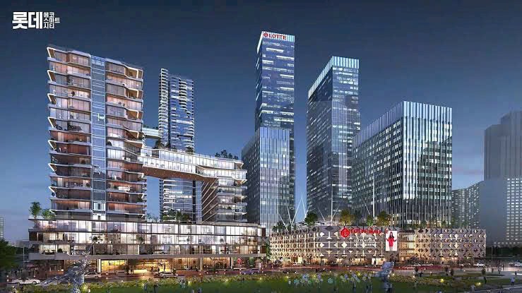 Phối cảnh Lotte Eco Smart City về đêm