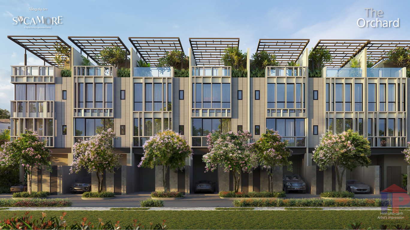 Phối cảnh nhà phố Sycamore Bình Dương