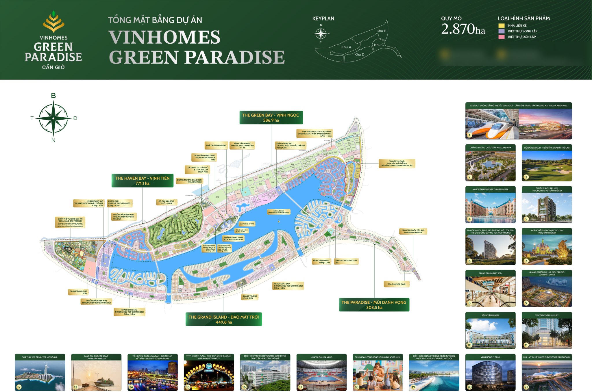 Tổng mặt bằng Vinhomes Green Paradise Cần Giờ